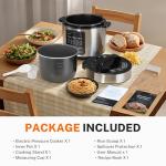 Simple Deluxe 12-in-1 Multi Cooker, 6QT
