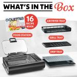 Gourmia 5-in-1 Smokeless Indoor Grill & Air Fryer