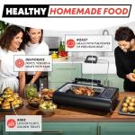 Gourmia 5-in-1 Smokeless Indoor Grill & Air Fryer