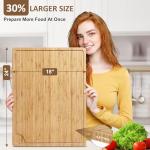 Extra Large Bamboo Cutting Board with Juice Groove