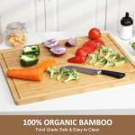 Extra Large Bamboo Cutting Board with Juice Groove