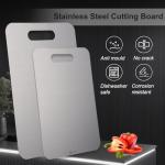 Poreids Stainless Steel Double-Sided Cutting Board