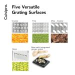 Cuisipro Stainless Steel 4-Sided Cheese Grater