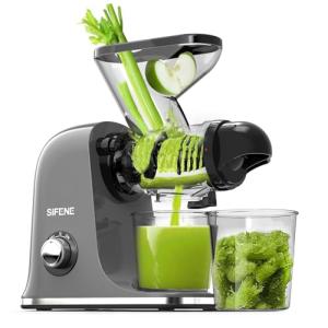 SiFENE Compact Cold Press Juicer for Fruits & Veggies