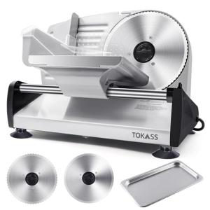 200W Electric Meat Slicer with Adjustable Thickness