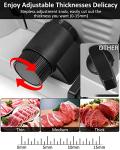 200W Electric Meat Slicer with Adjustable Thickness