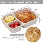 4 Pack Bento Lunch Box Set - 3 Compartments