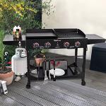 Royal Gourmet 4-Burner Portable Gas Grill & Griddle