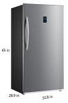 SMETA 18 Cuft Convertible Upright Freezer Refrigerator