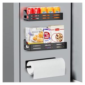 Magnetic Spice Rack with Paper Towel Holder