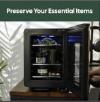 Compact Mini Fridge with Temp Control & USB Ports