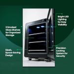 Compact Mini Fridge with Temp Control & USB Ports