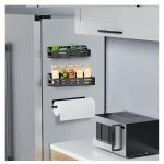 Magnetic Spice Rack with Paper Towel Holder
