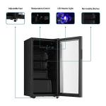 Saeoola 3.2 Cu.ft Beverage Refrigerator with Glass Doors