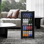 Saeoola 3.2 Cu.ft Beverage Refrigerator with Glass Doors