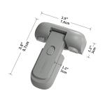 Childproof Refrigerator Lock for Kids - Grey
