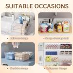 Clear Fridge Organizer Bins with Handles - 8 Pack