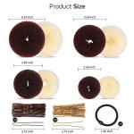 FANDAMEI Hair Bun Maker Set with Elastic Bands