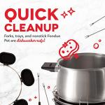 Dash Stainless Steel Fondue Maker with Accessories