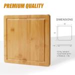 Bamboo Charcuterie Board Set with Slide-Out Drawer