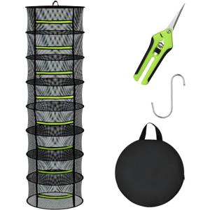 Herb Drying Rack with Zipper and Pruning Shears