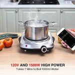 SUNAVO 1500W Electric Single Burner Hot Plate
