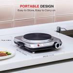 SUNAVO 1500W Electric Single Burner Hot Plate