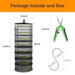 Herb Drying Rack with Zipper and Pruning Shears