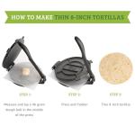 8-Inch Cast Iron Tortilla Press for Tacos