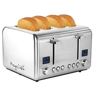 Megachef Stainless Steel 4-Slice Toaster