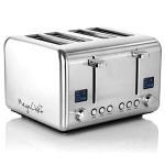 Megachef Stainless Steel 4-Slice Toaster