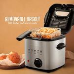 OVENTE 1.5L Electric Deep Fryer - Adjustable Temp