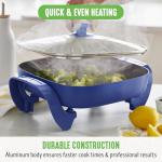 GreenLife 12" Square Electric Skillet with Lid