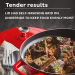 6QT Red Dutch Oven for Versatile Cooking