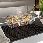 Universal Stainless Steel Rotisserie Basket for Grills