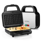 Samoris 8-Inch Non-Stick Waffle Iron with Removable Plates