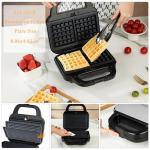 Samoris 8-Inch Non-Stick Waffle Iron with Removable Plates