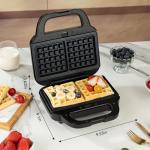 Samoris 8-Inch Non-Stick Waffle Iron with Removable Plates