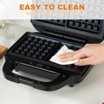 Samoris 8-Inch Non-Stick Waffle Iron with Removable Plates