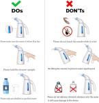 Portable Handheld Clothing Steamer with 240ml Capacity