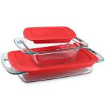 Pyrex 4-Piece Extra Large Glass Bakeware Set