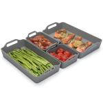 Silicone Baking Tray Dividers for Meal Prep