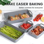 Silicone Baking Tray Dividers for Meal Prep