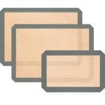 3-Pack Non-Stick Silicone Baking Mats