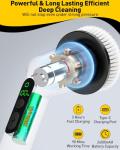 Cordless Electric Spin Scrubber with 3 Brush Heads