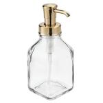 mDesign Glass Soap Dispenser Pump Bottle - 2 Pack