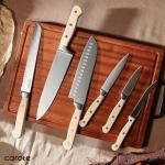 CAROTE 11-Piece Stainless Steel Knife Set with Block