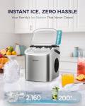 EUHOMY Portable Ice Maker - 26 lbs Daily Output