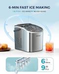 EUHOMY Portable Ice Maker - 26 lbs Daily Output