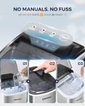 EUHOMY Portable Ice Maker - 26 lbs Daily Output